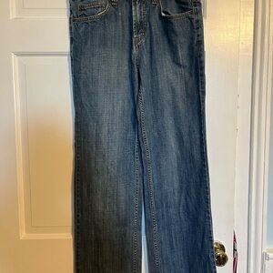 Claiborne Men's Straight Jeans in Denim Blue